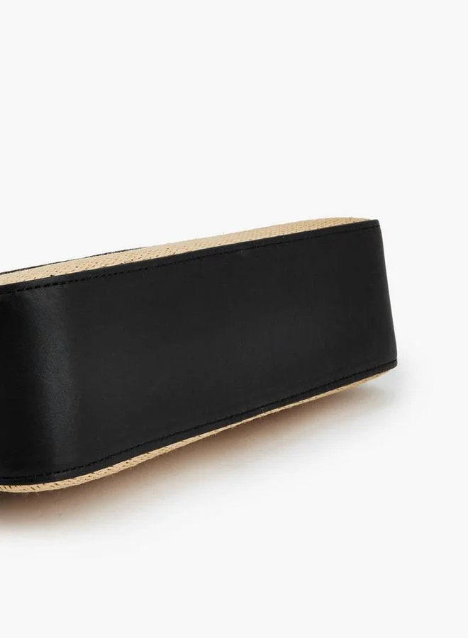 Peppermint BLACK Textured Shoulder Bag With Zip Closure for Women | Best Price UAE